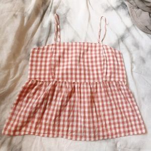 Pink Checkered Tank Top 🍭